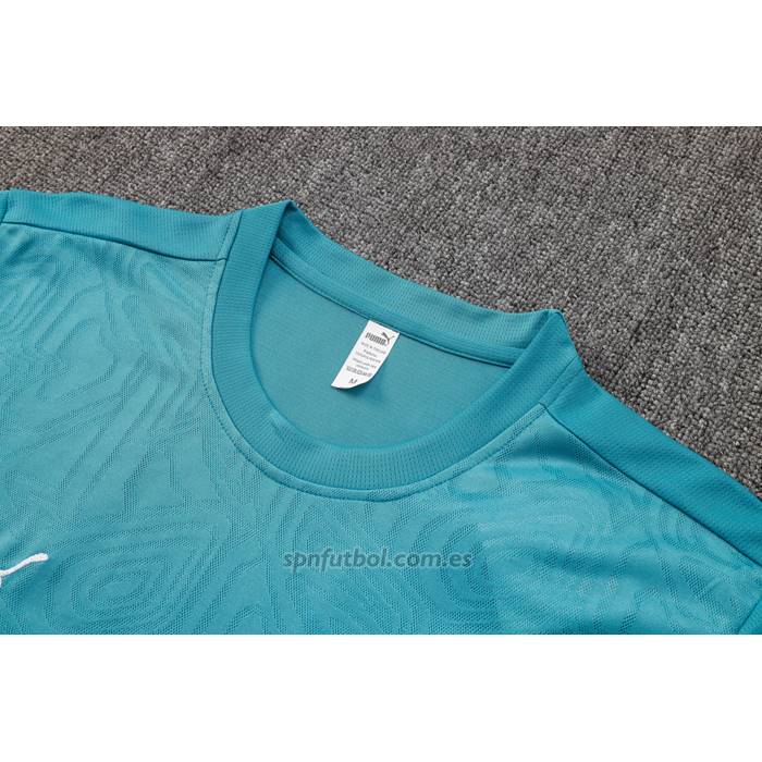 Chandal del Olympique Marsella Manga Corta 2024-2025 Azul - Pantalon Corto